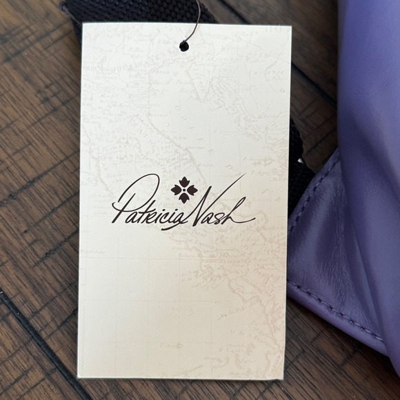 Patricia Nash Andros Crossbody Bag Amethyst Purple Leather NWT with Dust Bag - Picture 4 of 13